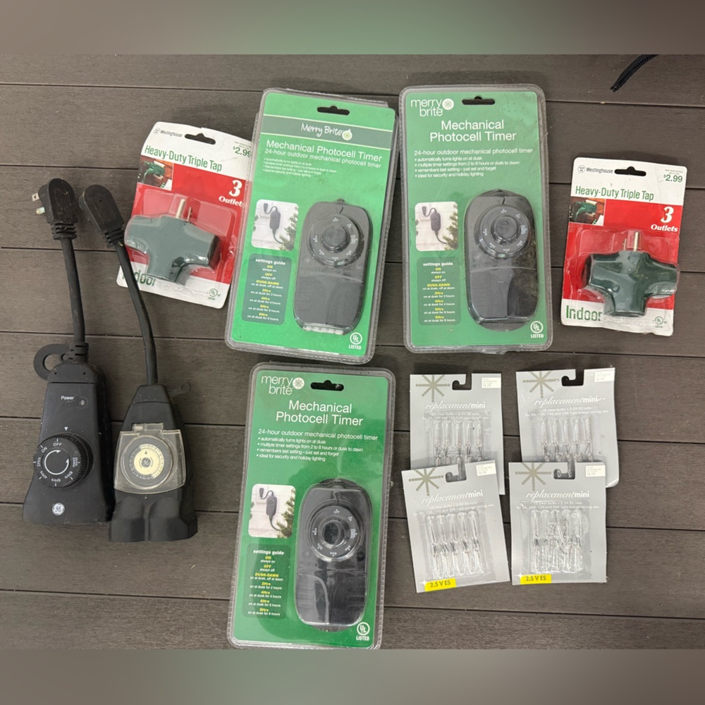 Mechanical Photocell Timer - Black & various items